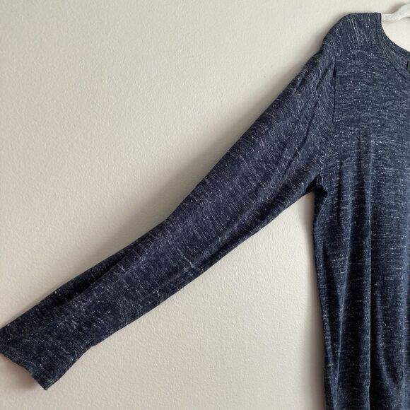 J Crew Sweater Mens Medium Blue Linen Cotton Lightweight Crew Neck Pullover - Picture 3 of 9